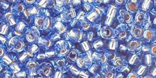 Round Seed Bead by Toho - #33 Light Sapphire Transparent Silver-Lined