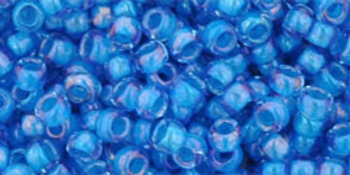 Round Seed Bead by Toho - #309 Light Sapphire / Blue Opaque Inside Color Lined