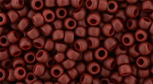 Round Seed Bead by Toho - #2609-F Semi Glazed Dark Red