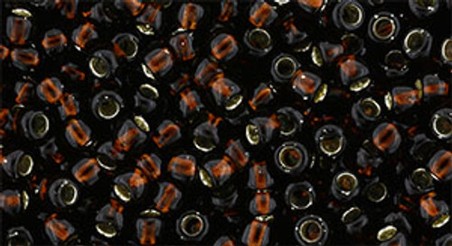 Round Seed Bead by Toho - #2205 Root Beer Transparent Silver-Lined