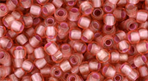 Round Seed Bead by Toho - #2201 Almond Blossom Transparent Silver-Lined