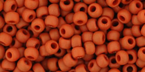 Round Seed Bead by Toho - #46-LF Terra Cotta Opaque Matte