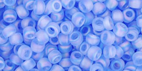 Round Seed Bead by Toho - #0168-F Light Sapphire Transparent Rainbow Matte