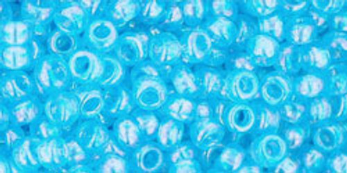 Round Seed Bead by Toho - #0163 Aquamarine Transparent Rainbow