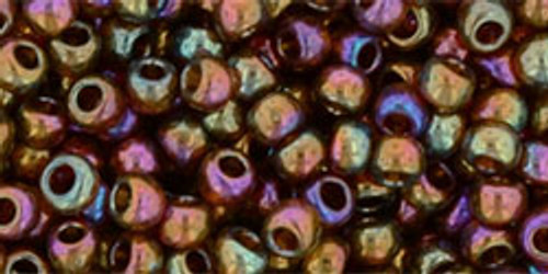 Round Seed Bead by Toho - #459 Dark Topaz Gold Luster Round Seed Bead by Toho - #459 Dark Topaz Gold Luster