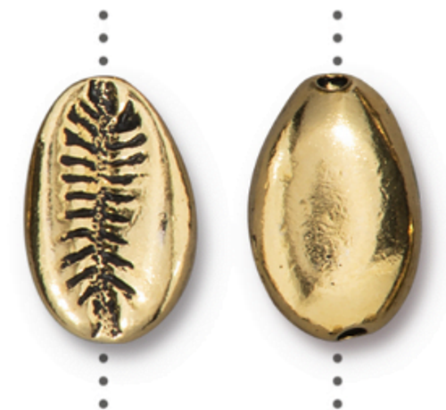 TierraCast Bead: Cowrie Shell | Pk of 2