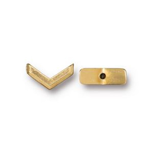TierraCast Bead: Faceted Chevron | Pk of 4