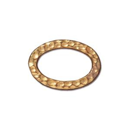 Tierracast Link: Hammertone Oval Ring | Pk of 1