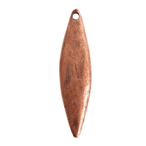 Nunn: Primitive Tag Elongated Diamond Single Hole Metal Stamping Blank | 1 Each