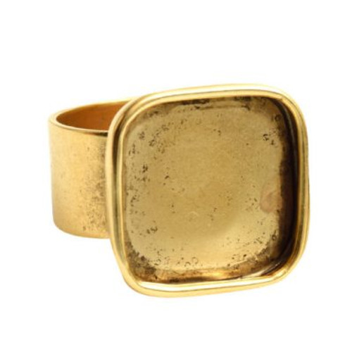 Ring: Adjustable Square Ring Large By Nunn Design | 1 Each