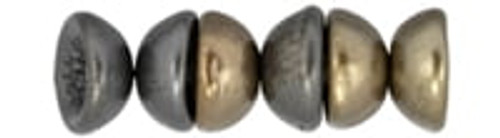 Teacup Bead 2x4mm - Leather Metallic Matte
