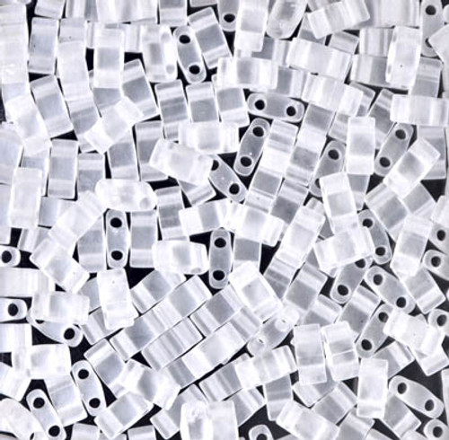 Half Tila Beads - #0131F Clear Transparent Matte