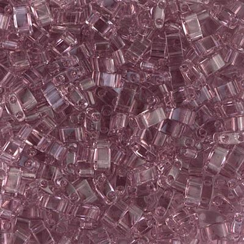 Half Tila Beads - #0142 Smoky Amethyst Transparent