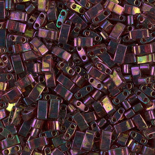 Half Tila Beads - #0301 Dark Topaz Gold Transparent Luster