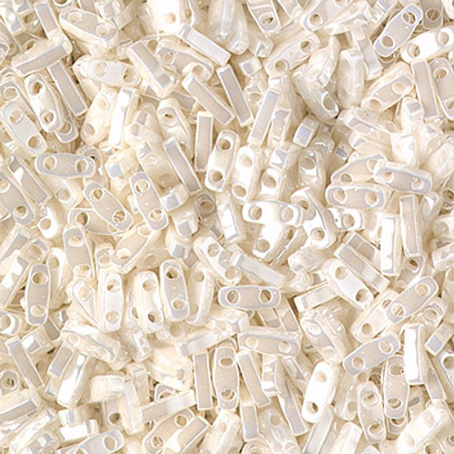 Quarter Tila Beads - #0592 Antique Ivory Pearl Ceylon