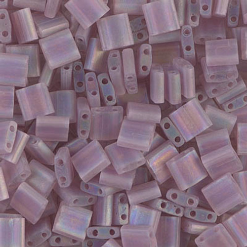 Tila Beads - #0142FR Smoky Amethyst Transparent Rainbow Matte