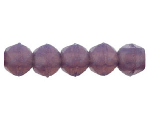 3mm Round - English Cut - #21010 Milky Amethyst (50pcs)