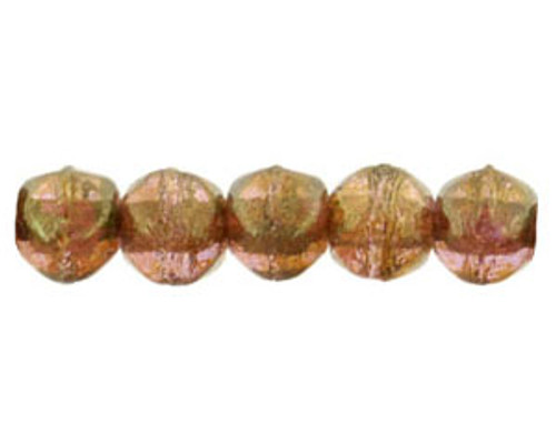 3mm Round - English Cut - #65491 Rose Gold Topaz Luster (50pcs)