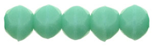 3mm Round - English Cut - #6313 Turquoise Opaque (50pcs)