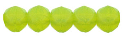 3mm Round - English Cut - #51010 Milky Dark Peridot (50pcs)