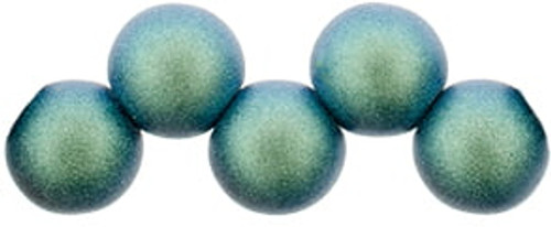 Top Hole Round 6mm - #79302 Polychrome - Blue Aqua