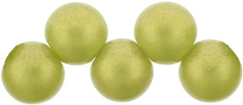 Top Hole Round 6mm - #MSG5023 Sueded Gold Olivine