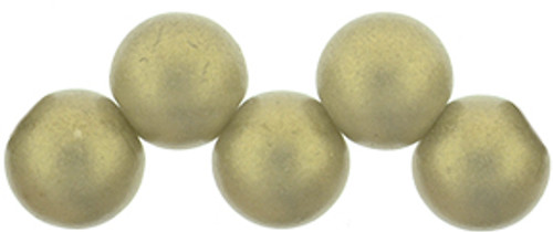 Top Hole Round 6mm - #MSG4001 Sueded Gold Black Diamond
