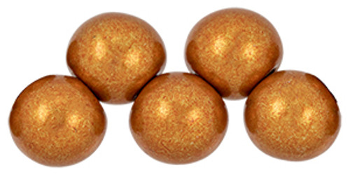 Top Hole Round 6mm - #06B06 Saturated Metallic Russet Orange