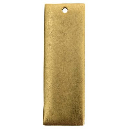 Nunn Design: Flat Tag Thin Single Loop Metal Stamping Blank - Grande | 1 Each