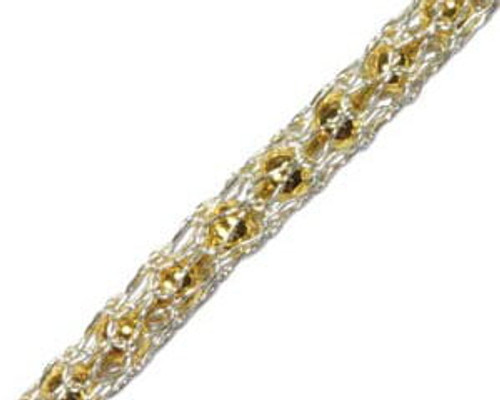 3mm SilverSilk Capture Chain - Silver/Gold (Two-Tone)