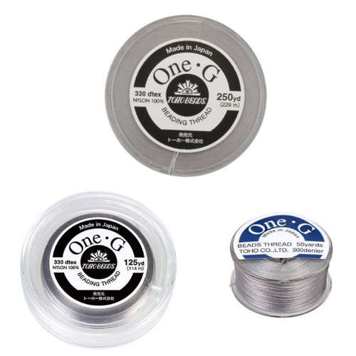 One-G Beading Thread - Light Gray