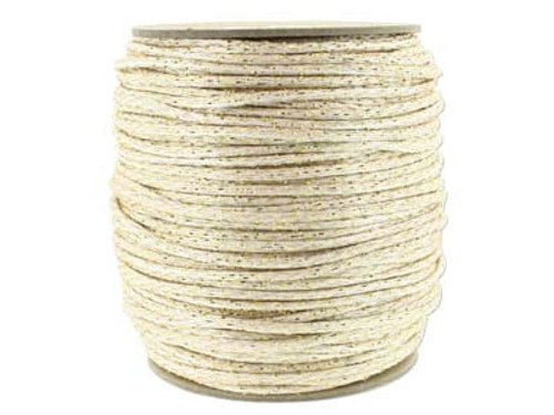 Satin Cord - Gold Metallic White