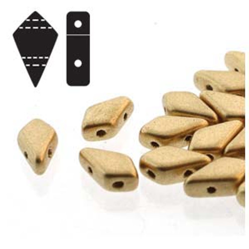 Kite Bead - Aztec Gold Metallic Matte