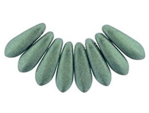 3x10mm Dagger - Metallic Suede Light Green