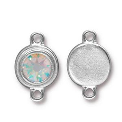 Tierracast Link: SS34, Stepped Bezel Bright Rhodium | Pk of 1 *Discontinued*