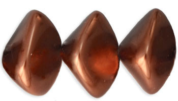 Wonky Oval 15x11mm - Pearl Coat - Bronze