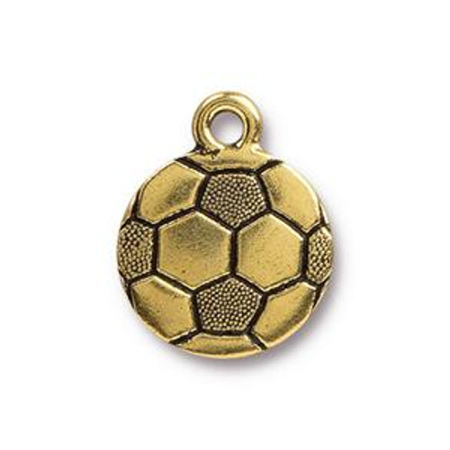 TierraCast Charms: Soccer Ball | Pk of 2