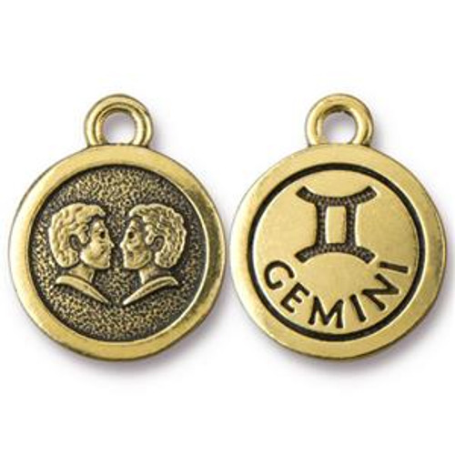 Tierracast Charms: Zodiac Signs - Gemini | Pk of 3