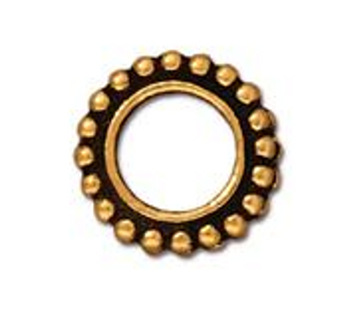 TierraCast Bead Frame - 6mm Round | Pk of 2