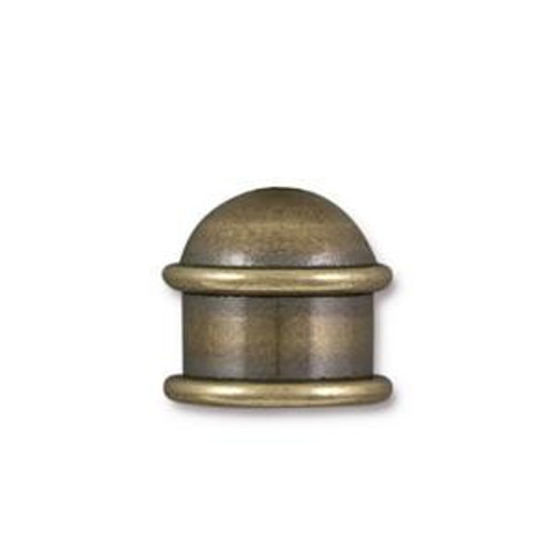 Cord Ends: 10mm Capitol by TierraCast | Pk of 2