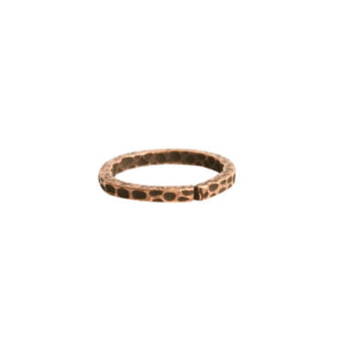 Nunn: Jump Ring 12mm Square Wire Hammered Circle | Pk of 5
