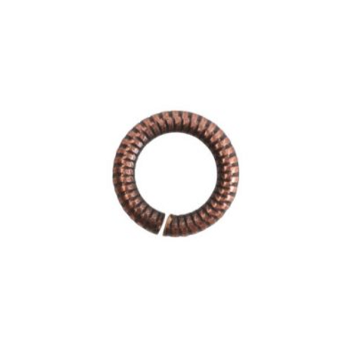 Textured Circle 6mm Jump Rings by Nunn Design | Pk of 25