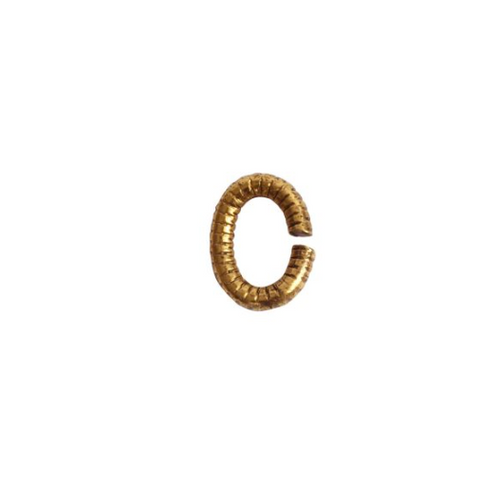 Textured Oval 6mm Jump Rings by Nunn Design | Pk of 25