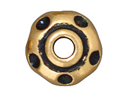 TierraCast Bead: Divot Large Hole | Pk of 2