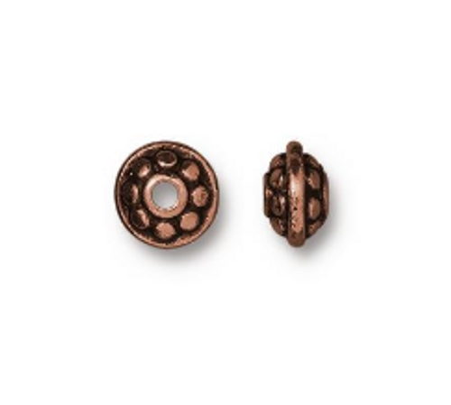 Heishi: 7mm Dotted Spacer by TierraCast | Pk of 10