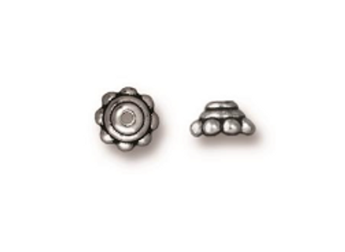TierraCast Caps and Cones: Beaded 5mm | Pk of 6