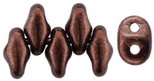 SuperDuo Bead - #07B01 ColorTrends: Saturated Metallic Chicory Coffee
