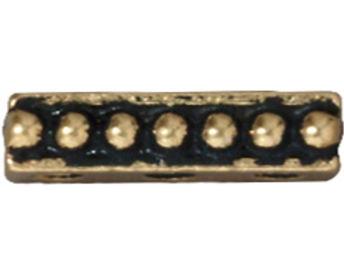 TierraCast Link: Beaded 3 Hole Bar | Pk of 2