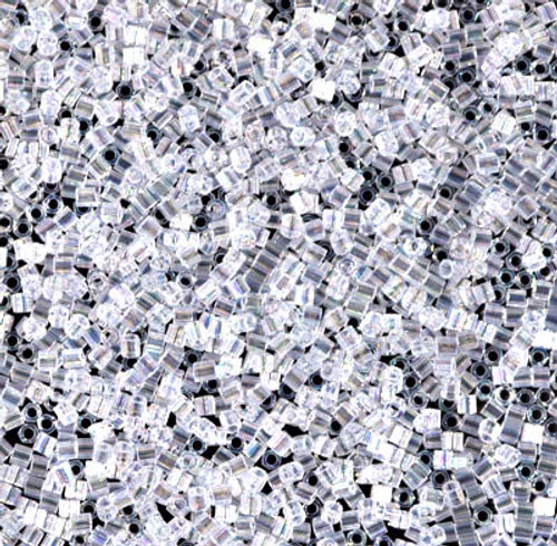 Hex Seed Bead by Miyuki - #0250 Clear Transparent Rainbow
