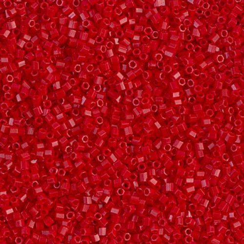 Hex Seed Bead by Miyuki - #0408 Red Opaque